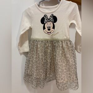 Disney Minnie Mouse White and Pink Dress